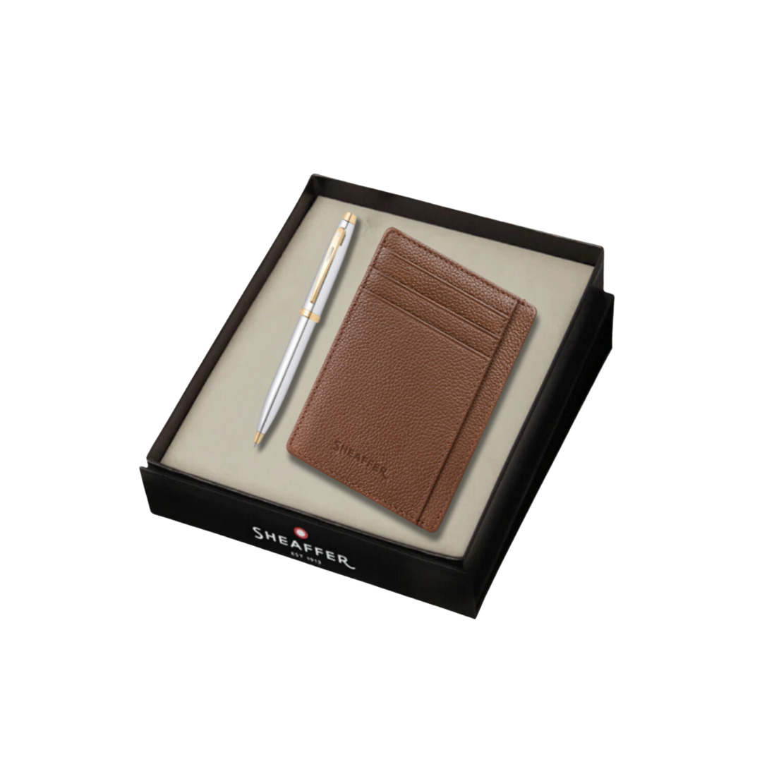Sheaffer 100 Ballpoint Pen with Credit Card Holder (Premium)