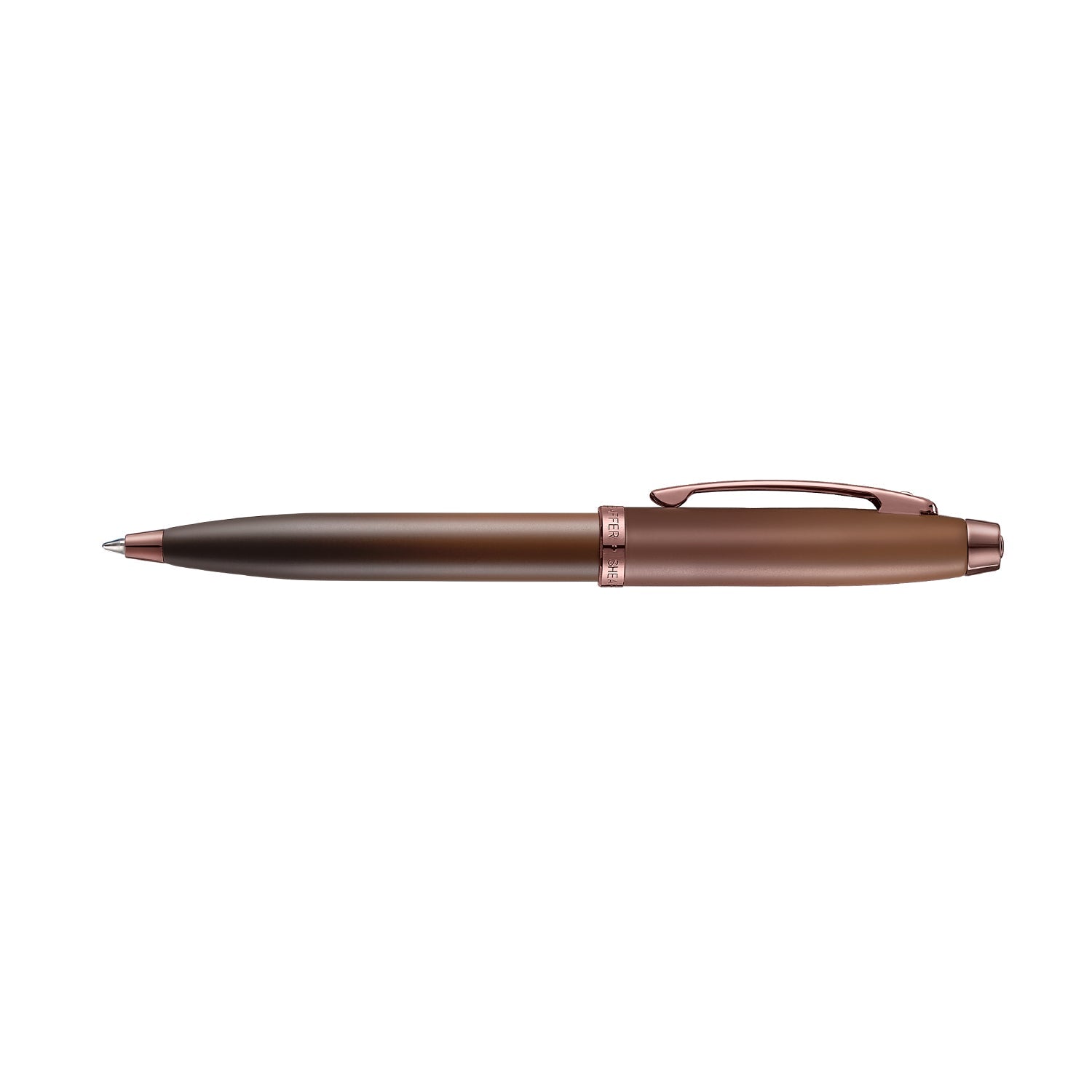 Sheaffer Gift Set ft. Coffee Edition 100 Ballpoint Pen with Regal Brown PVD Trims and Credit Card Holder
