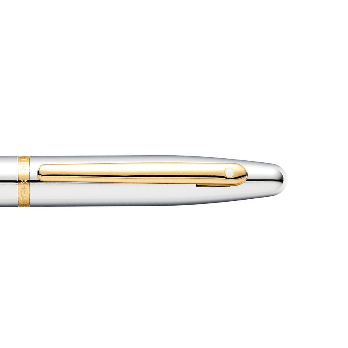 Sheaffer VFM Polished Chrome with Gold Trims Fountain Pen