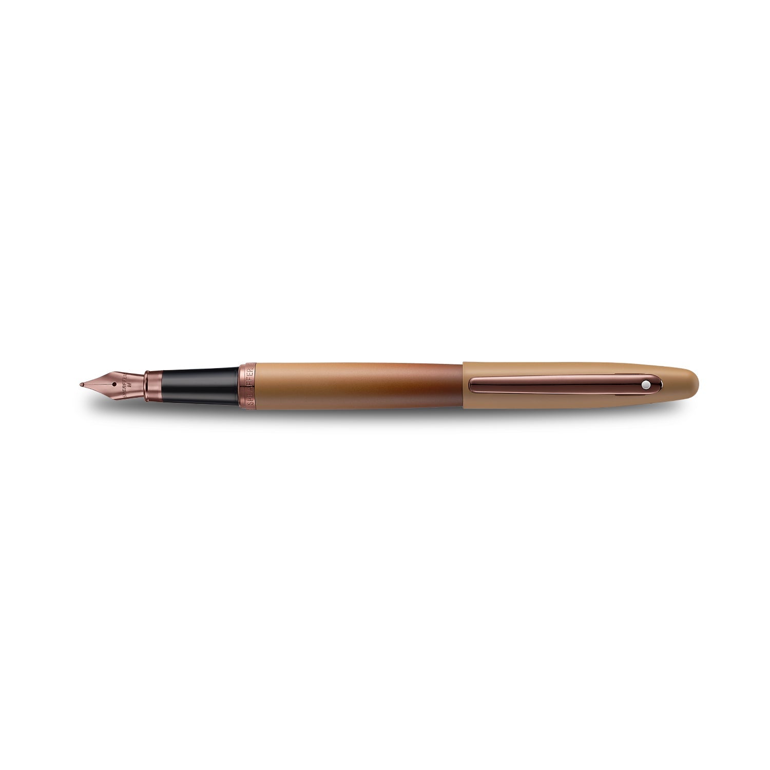 Sheaffer VFM 9428 Coffee Edition Matt Brown Fountain Pen with Regal Brown PVD Trims