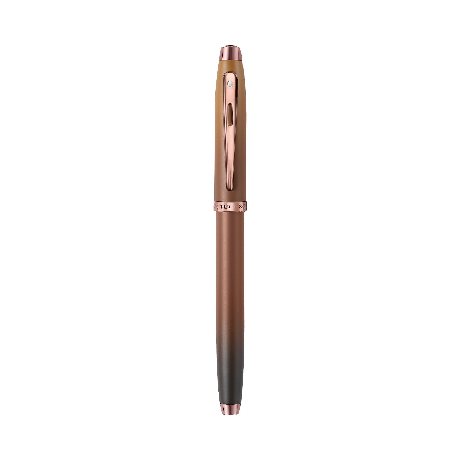 Sheaffer 100 9374 Coffee Edition Matt Brown Rollerball Pen with Regal Brown PVD Trims