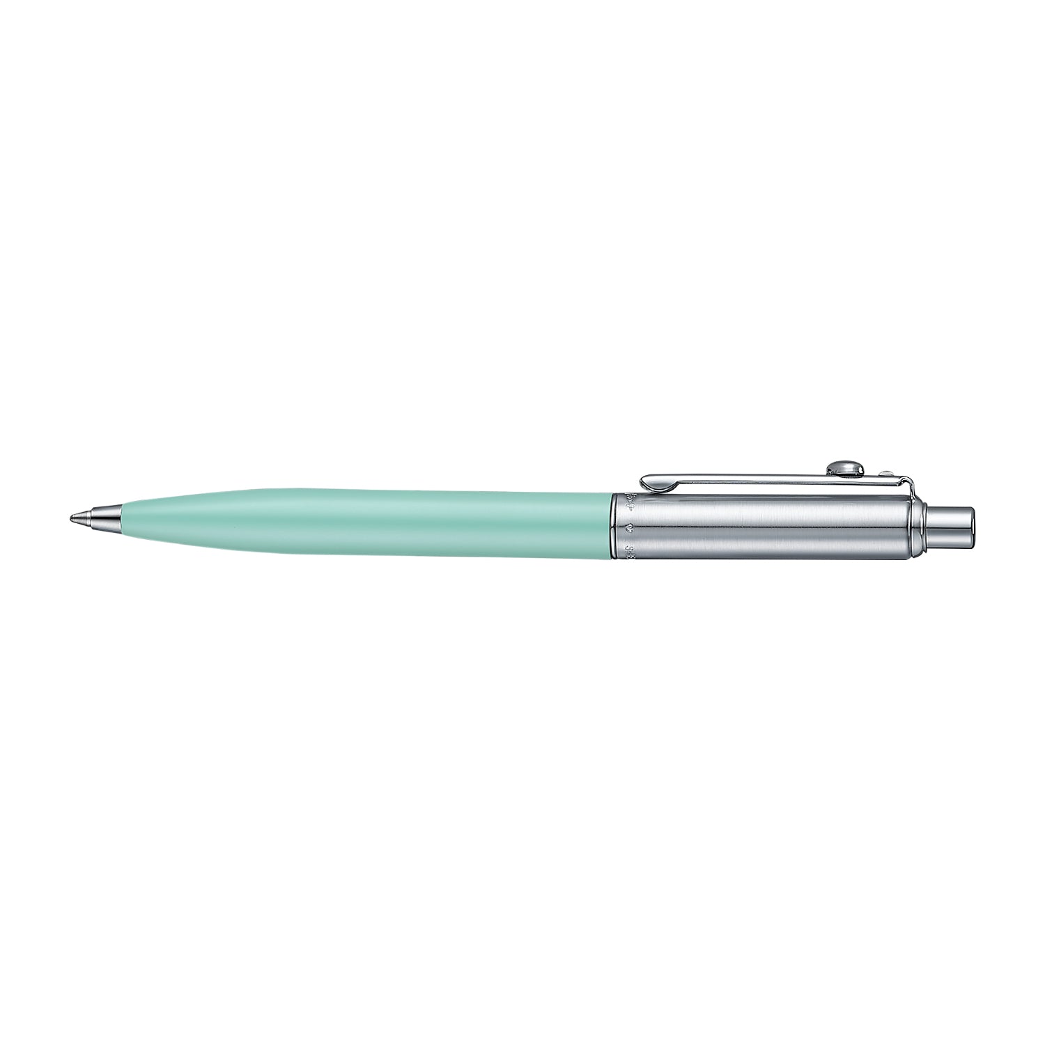 Sheaffer Sentinel EIP E321 Green Matte Finish Ballpoint Pen with Chrome-Plated Trims and Heart-Shaped Clip Emblem