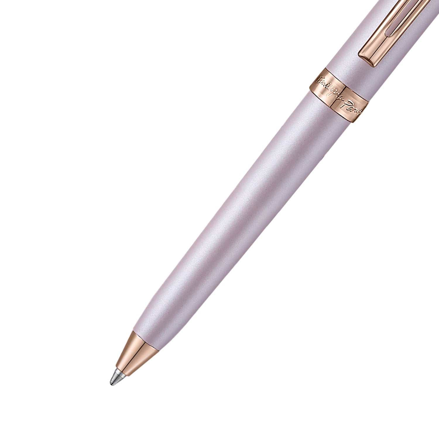 Sheaffer EIP Prelude Mini 9810 Pastel Pink and PVD Rose Gold Trims with Heart Emblem and Swarovski Crystal Ballpoint Pen