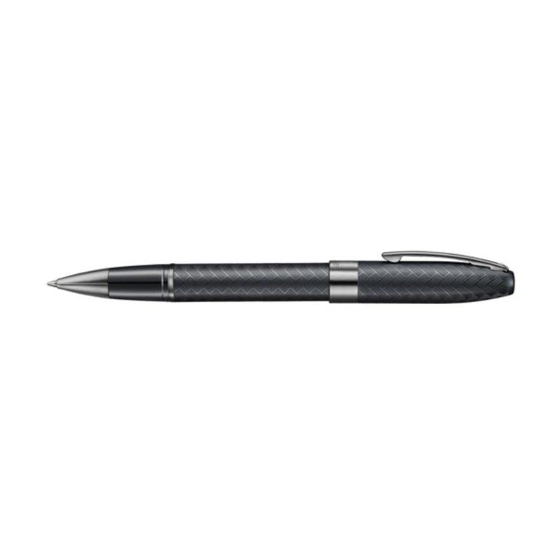 Sheaffer Legacy Chevron 9066 Matte Black Rollerball Pen with PVD Gunmetal Trims
