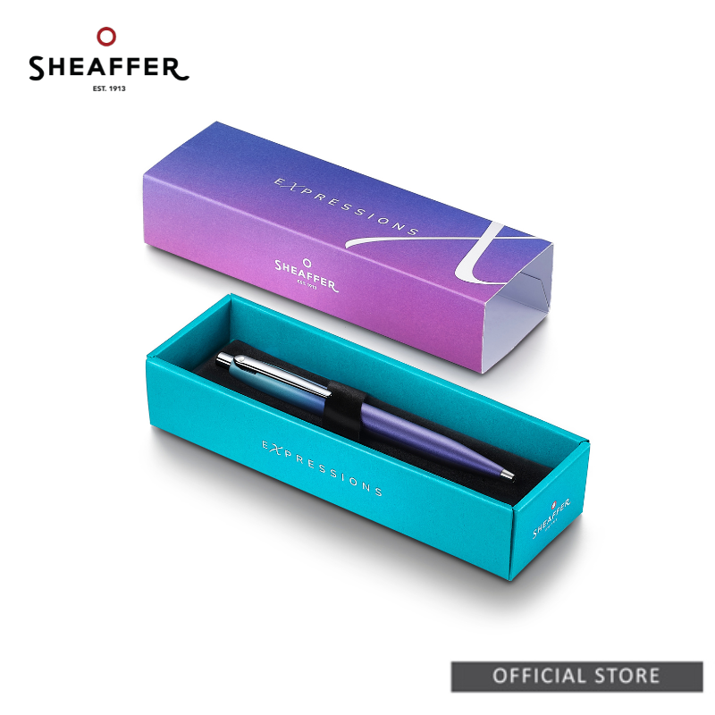 Sheaffer VFM 9430 Expressions Gradient Blue with Chrome Trims Fountain Pen/Rollerball Pen/Ballpoint Pen