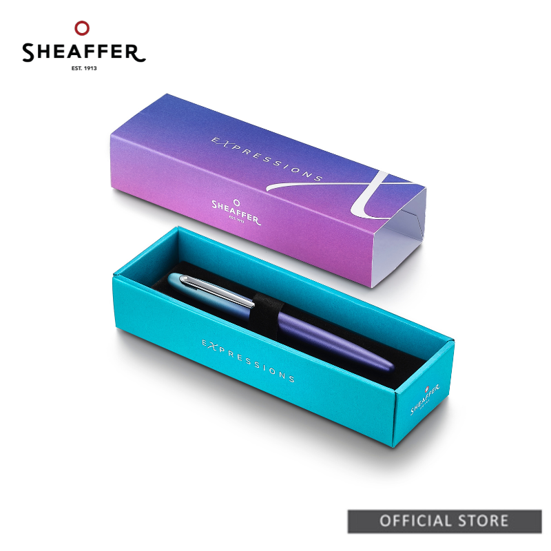 Sheaffer VFM 9430 Expressions Gradient Blue with Chrome Trims Fountain Pen/Rollerball Pen/Ballpoint Pen