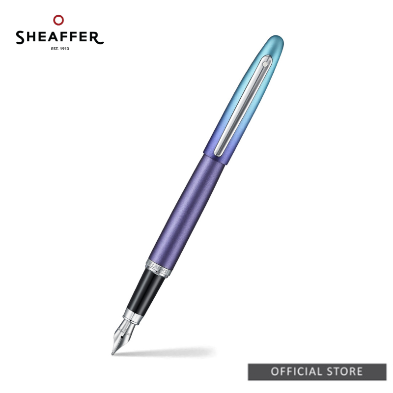 Sheaffer VFM 9430 Expressions Gradient Blue with Chrome Trims Fountain Pen/Rollerball Pen/Ballpoint Pen