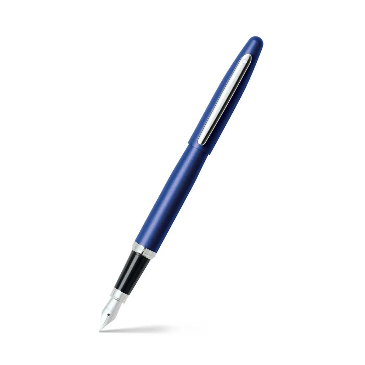 Sheaffer VFM Neon Blue Fountain Pen With Chrome Trims