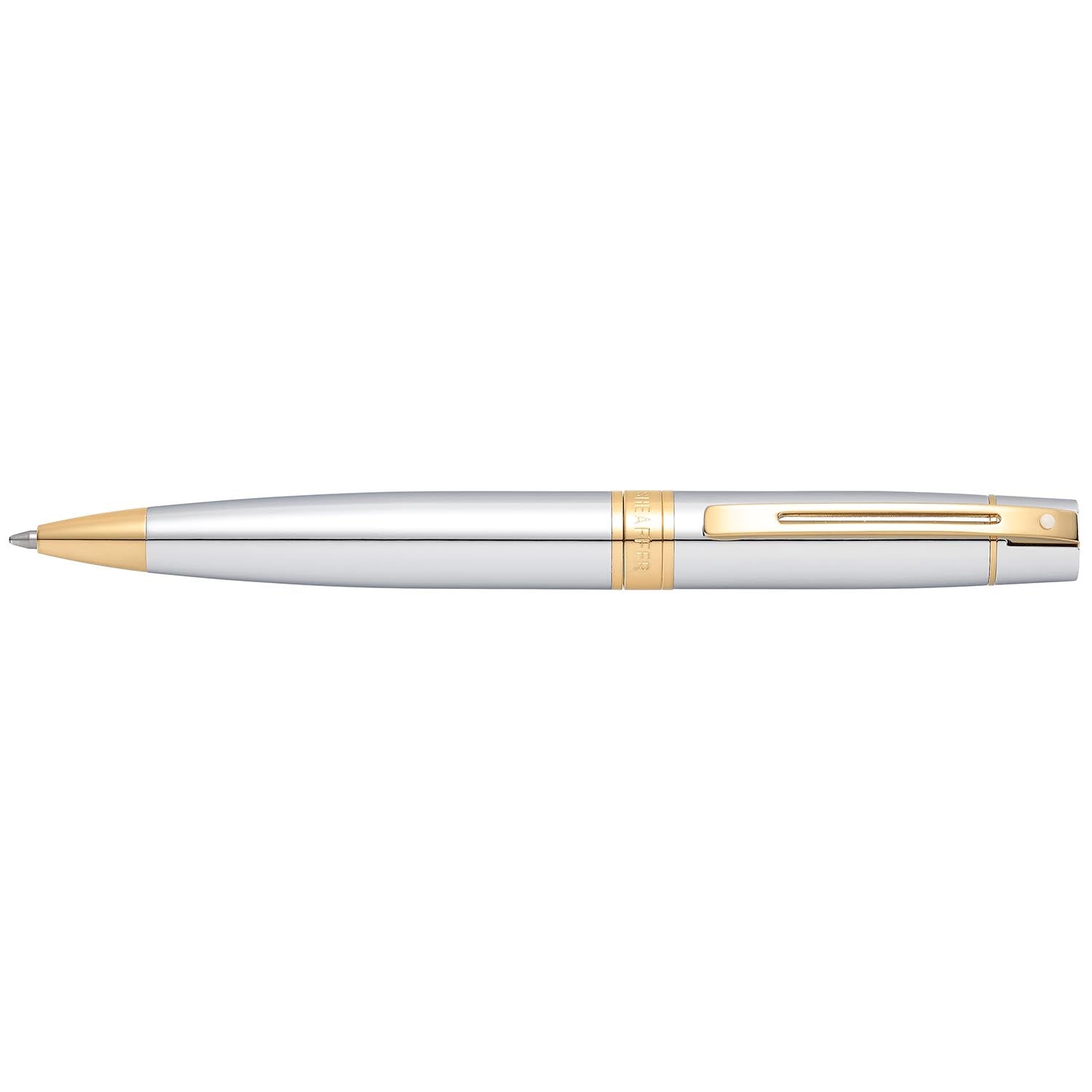 Sheaffer 300 Chrome with Gold Trims Ballpoint Pen