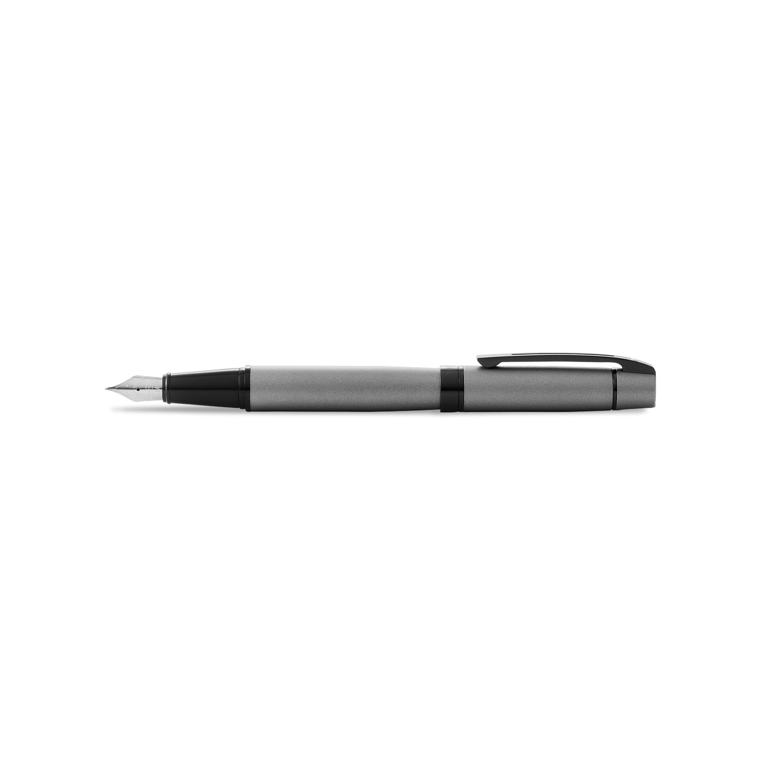 Sheaffer 300 Matte Gray Fountain Pen With Black Trims