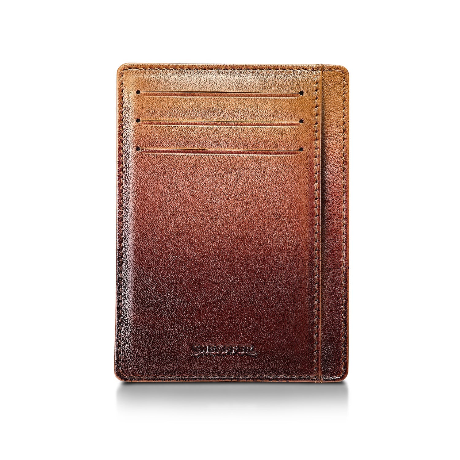Sheaffer Gift Set ft. Coffee Edition 100 Ballpoint Pen with Regal Brown PVD Trims and Credit Card Holder