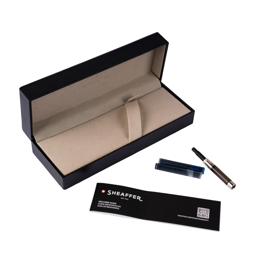 Sheaffer 100 9372 Glossy PVD Gold Fountain Pen With PVD Gold Trim