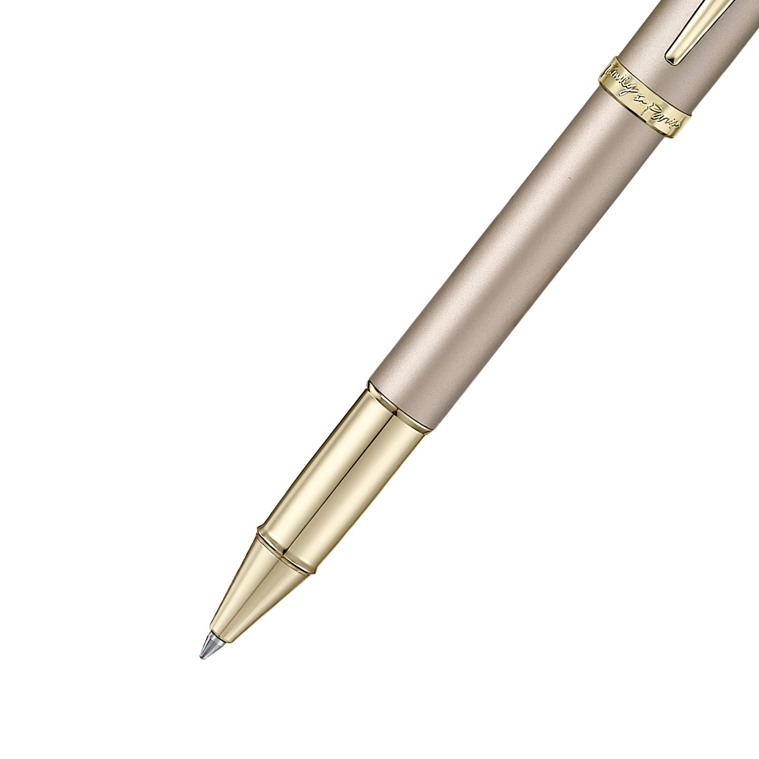 Sheaffer 100 EIP 9377 Champagne Gold Rollerball Pen with Champagne Gold Trims and Bow-Shaped Clip Emblem