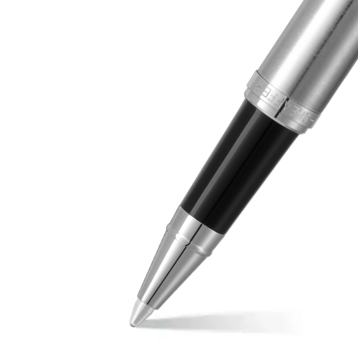 Sheaffer VFM 9426 Brushed Chrome Rollerball Pen With Chrome Trim