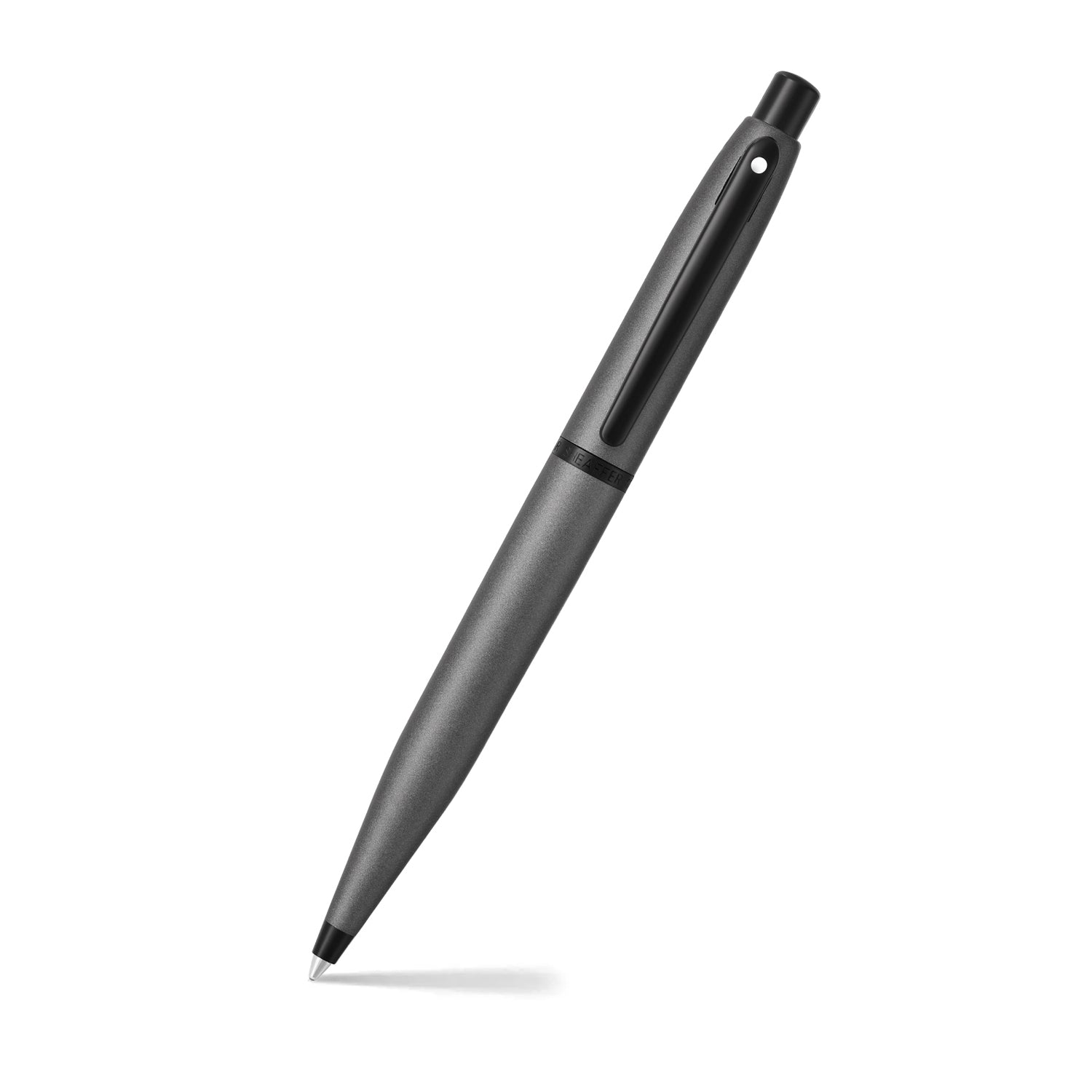 Sheaffer VFM 9424 Matte Gray Ballpoint Pen With Matte Black Trim