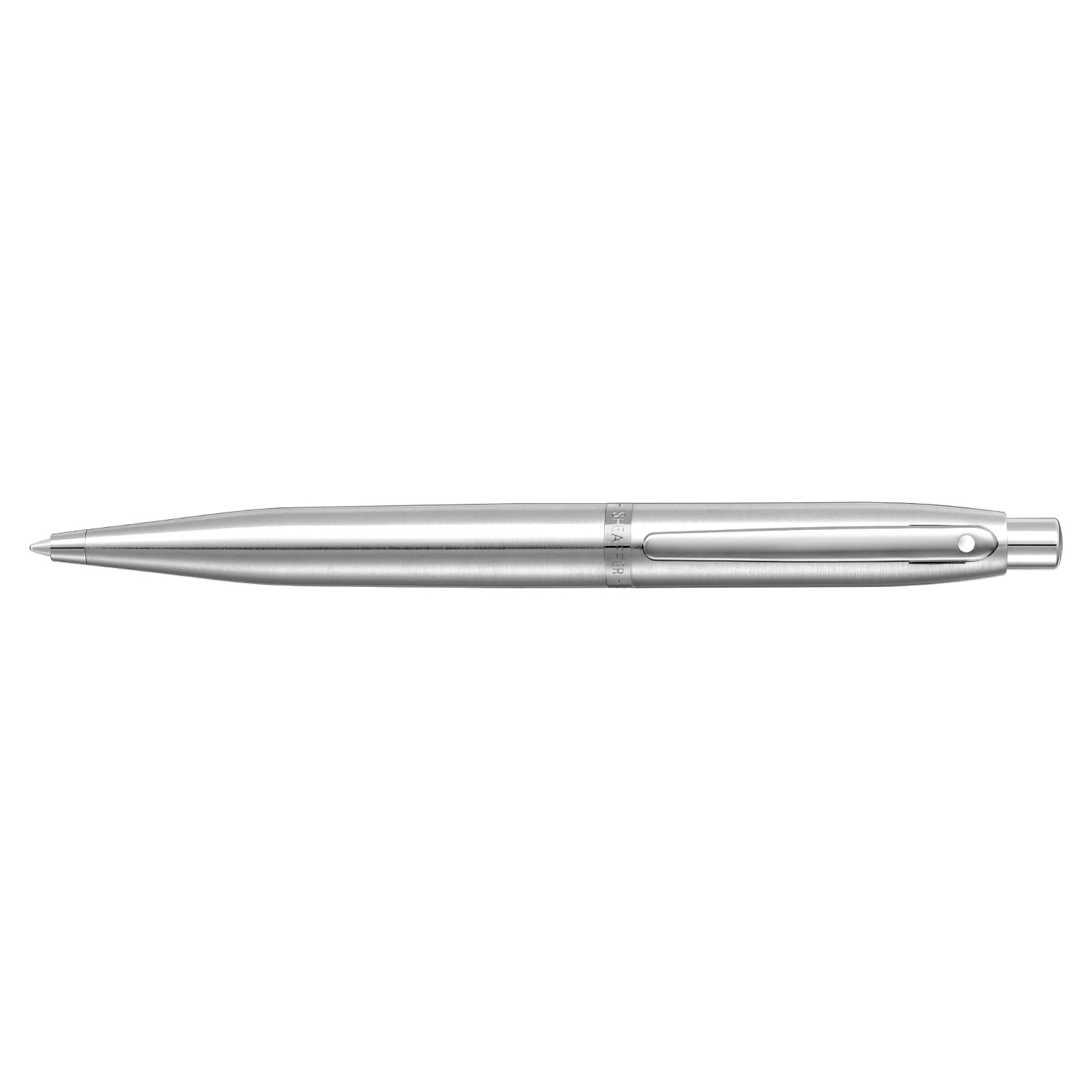 Sheaffer VFM 9426 Brushed Chrome Ballpoint Pen With Chrome Trim