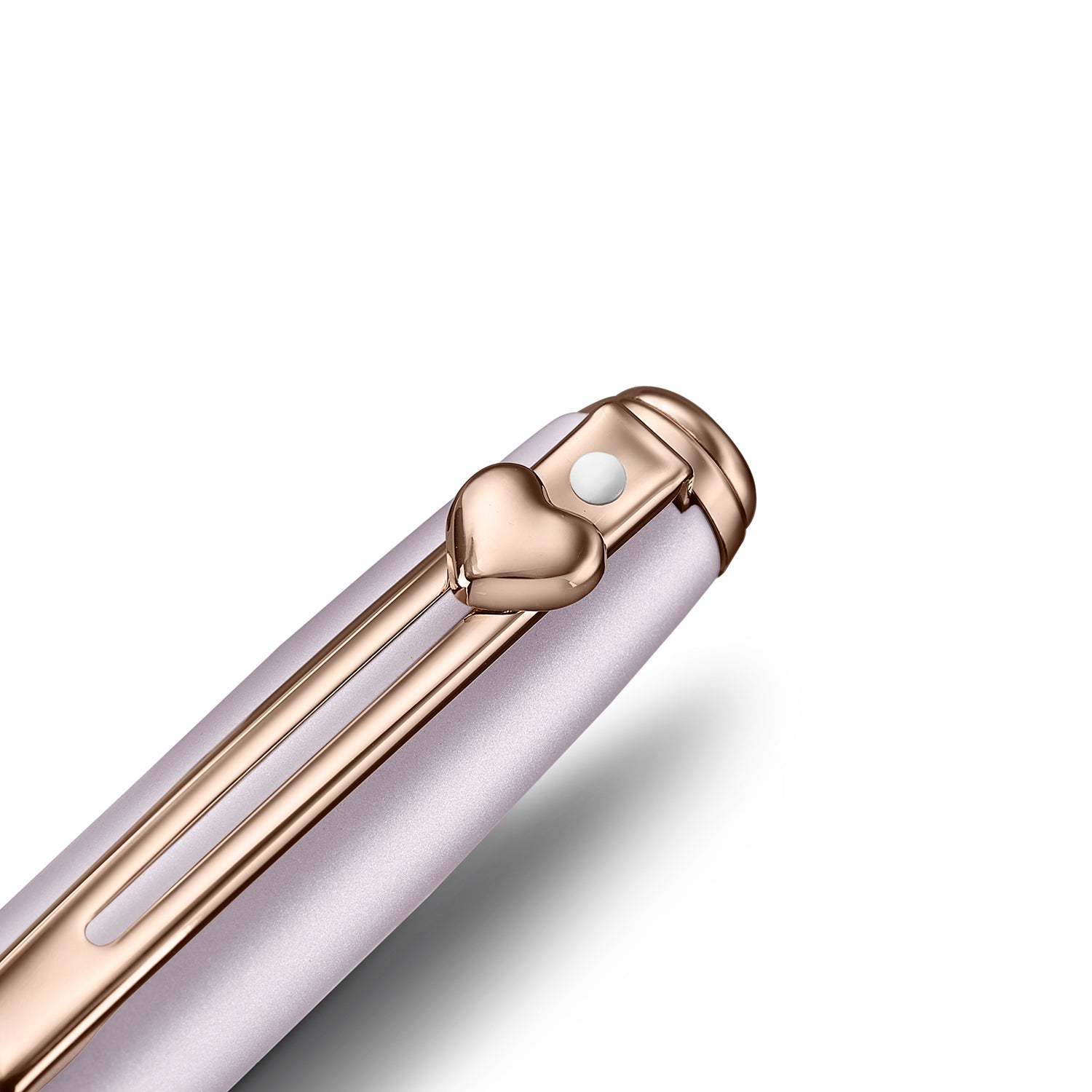 Sheaffer EIP Prelude Mini 9810 Pastel Pink and PVD Rose Gold Trims with Heart Emblem and Swarovski Crystal Ballpoint Pen