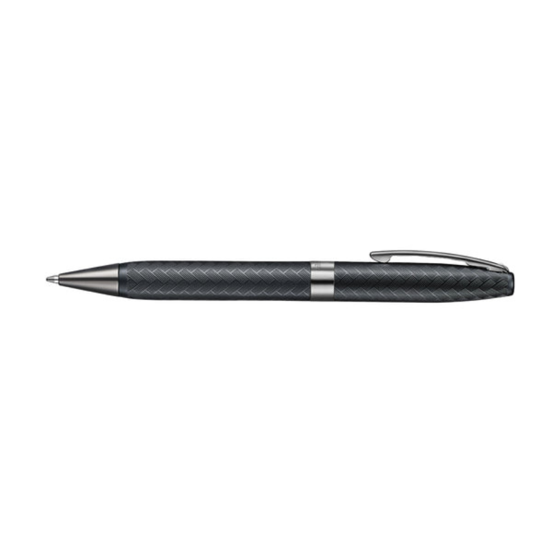 Sheaffer Legacy Chevron 9066 Matte Black Ballpoint Pen with PVD Gunmetal Trims