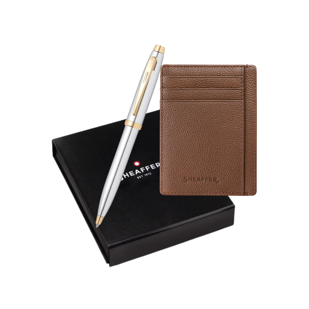 Sheaffer 100 Ballpoint Pen with Credit Card Holder (Premium)