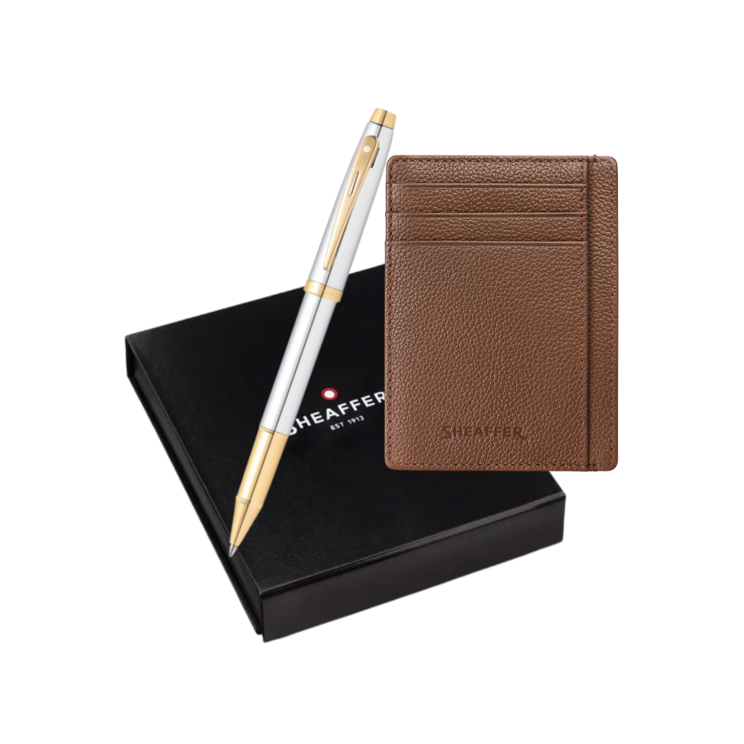 Sheaffer 100 Rollerball Pen with Credit Card Holder (Premium)