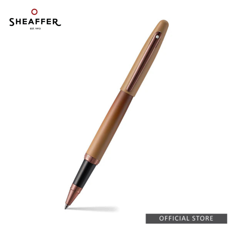 Sheaffer VFM 9428 Coffee Edition Matt Brown Rollerball Pen + Small Notebook Set