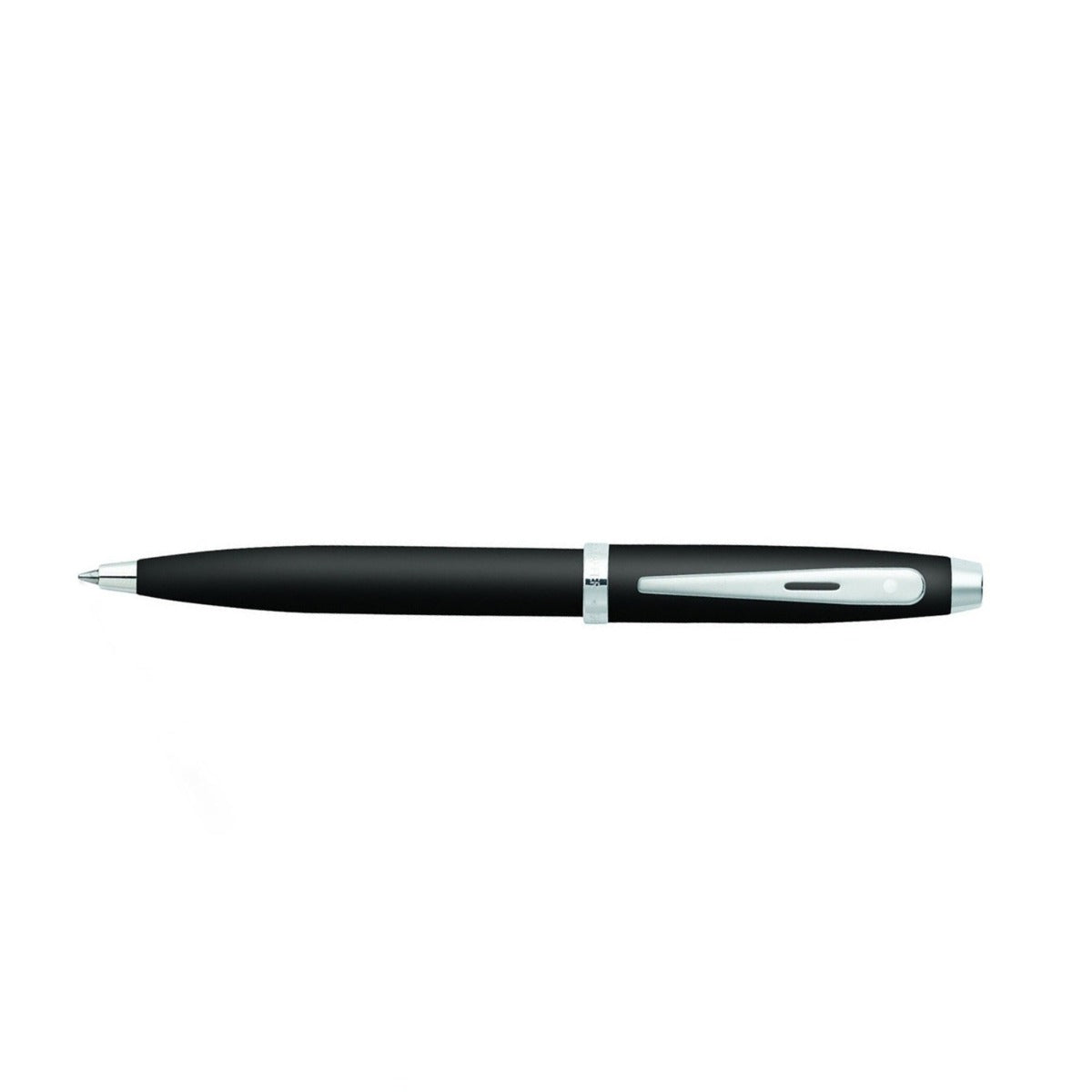 Sheaffer 100 Matte Black Ballpoint Pen With Chrome Trims