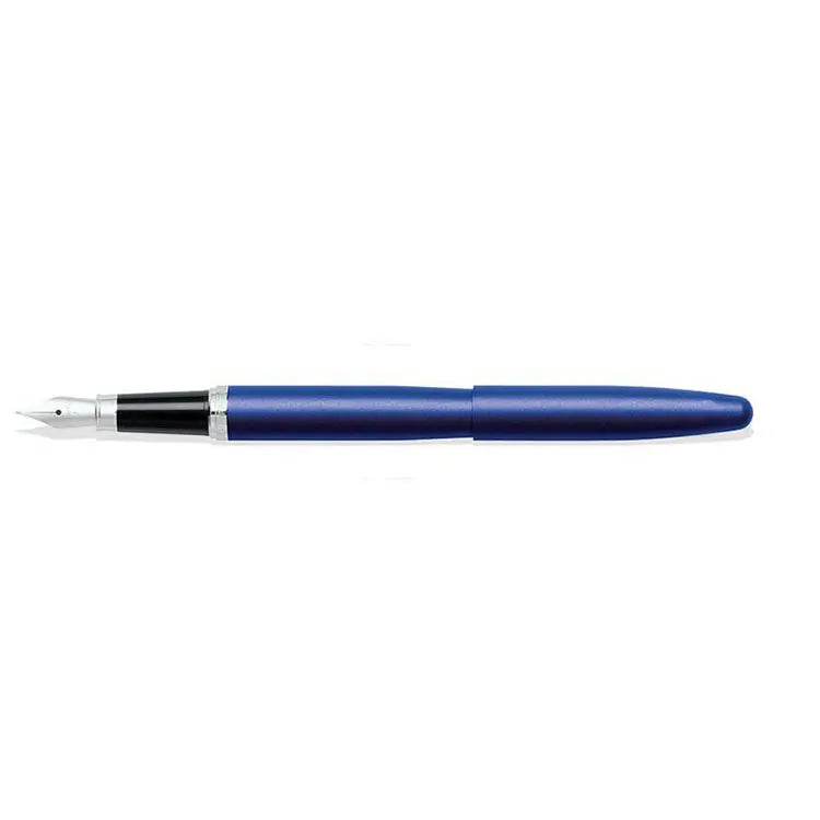 Sheaffer VFM Neon Blue Fountain Pen With Chrome Trims