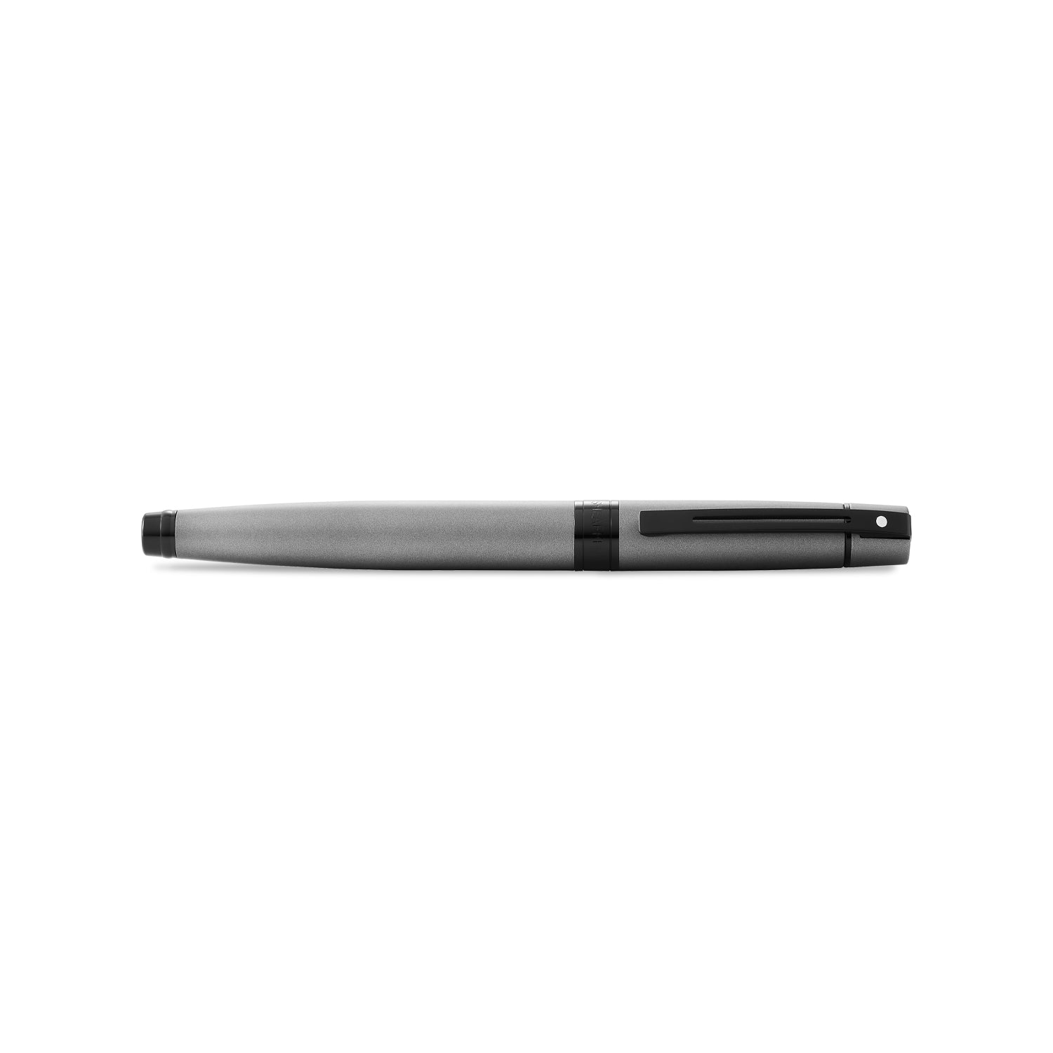 Sheaffer 300 Matte Gray Fountain Pen With Black Trims