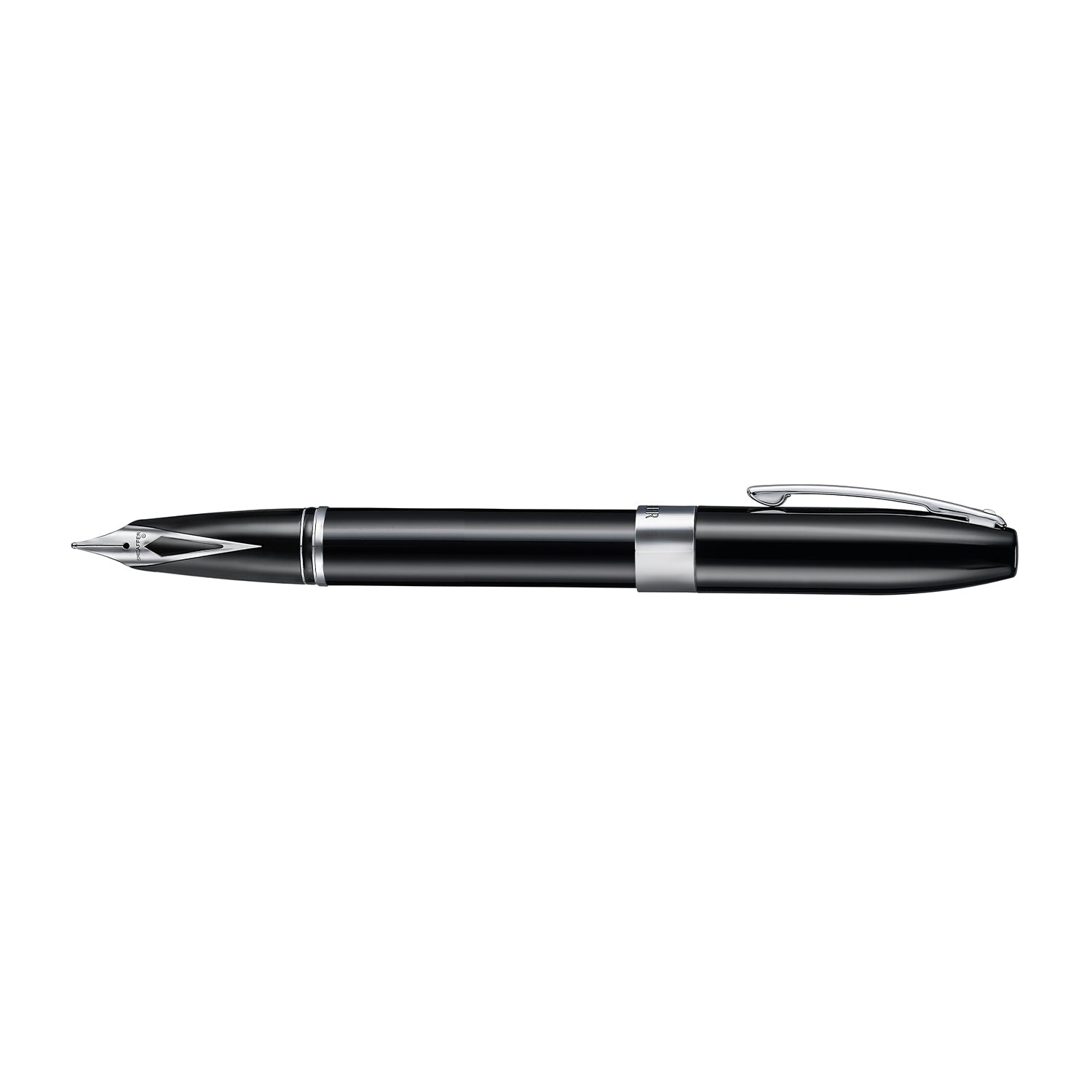 Sheaffer Legacy 9064 Glossy Black Inlaid Nib Fountain Pen (Medium) with Chrome-Plated Trims